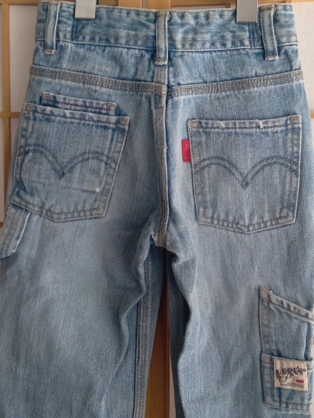 Levi's Kids 7 Slim Light Blue Carpenter Jeans